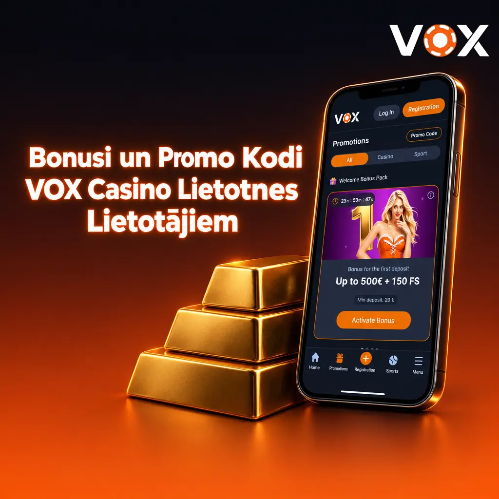 VOX Casino lietotnes bonusi: līdz 3000 EUR un 600 bezmaksas griezieni jaunajiem spēlētājiem