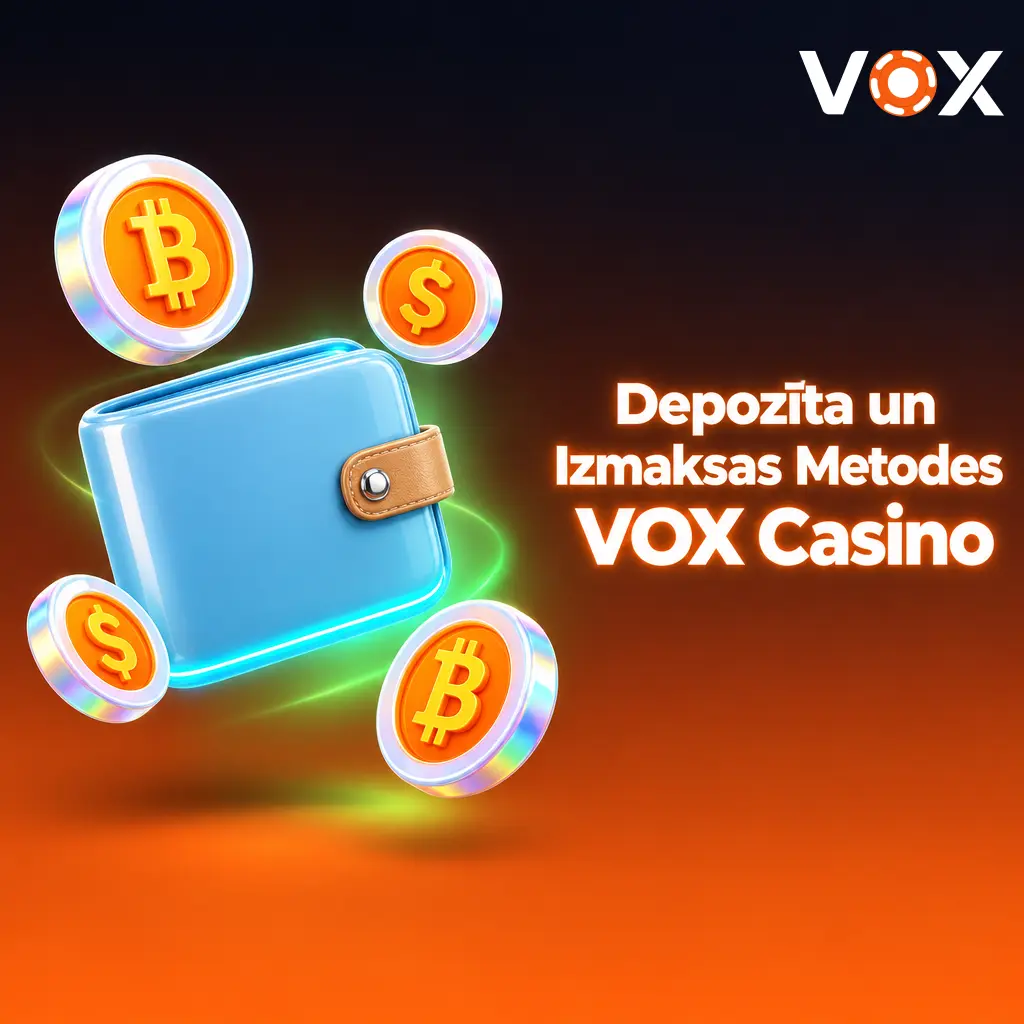 VOX Casino maksājumu metodes: Visa, Mastercard, Skrill, Neteller, Apple Pay, Google Pay un kriptovalūtas