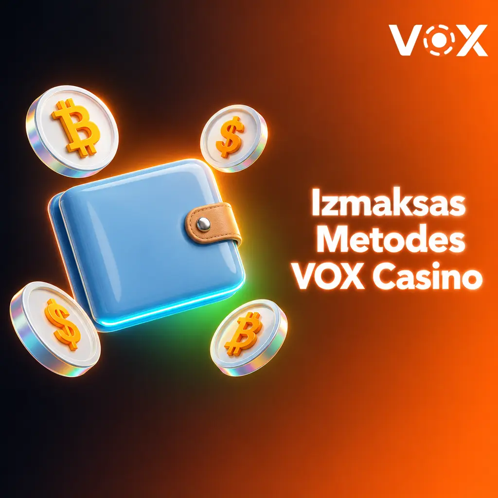 VOX Casino izmaksas metodes Latvijā: Visa, Mastercard, Skrill, Neteller, kriptovalūtas un citas
