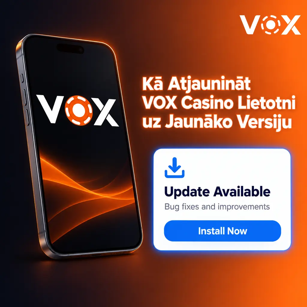 VOX Casino iOS PWA lietotne automātiski atjauninās katru reizi, kad to atver, bez manuālas instalēšanas