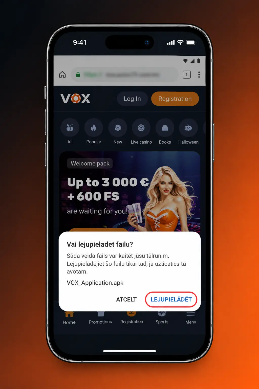 VOX Casino APK lejupielāde Android ierīcē 3 soļos — ātra instalācija mazāk par 2 minūtēm