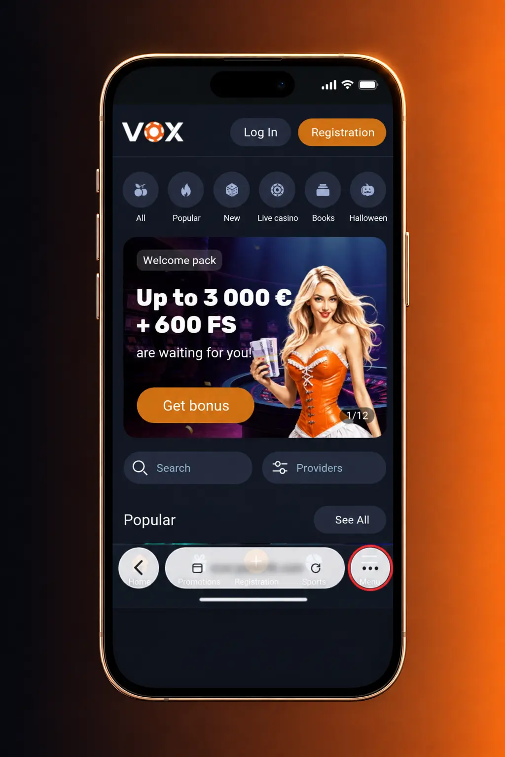 VOX Casino PWA instalācija iOS ierīcē caur Safari pārlūku 5 soļos iPhone sākuma ekrānam