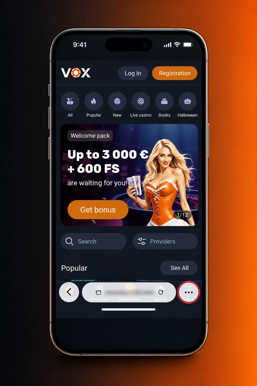 VOX Casino iOS lietotnes lejupielāde iPhone un iPad ierīcēs, izmantojot Safari pārlūku