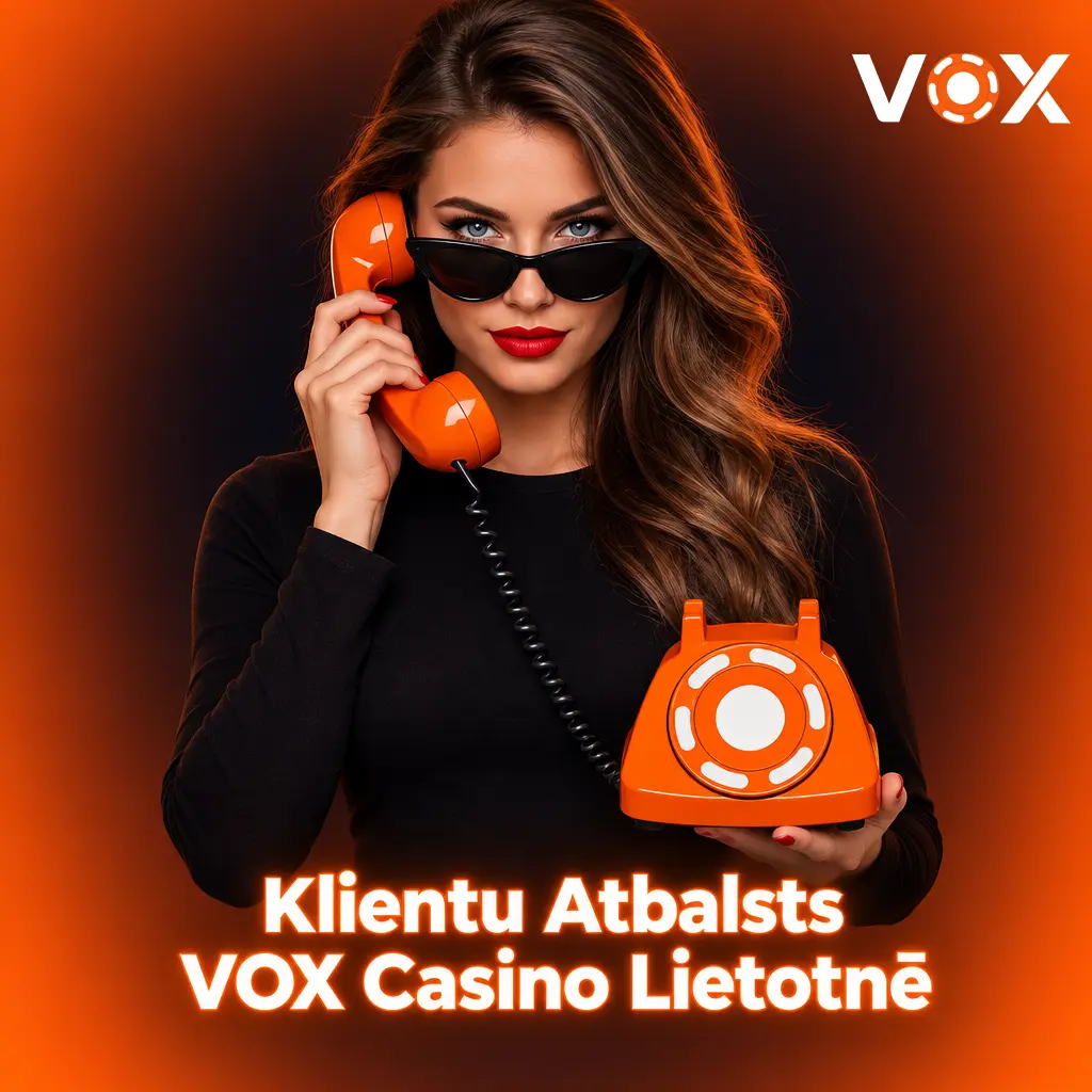 VOX Casino klientu atbalsts 24/7 — tiešraides čats, e-pasts, tālrunis un FAQ latviešu valodā