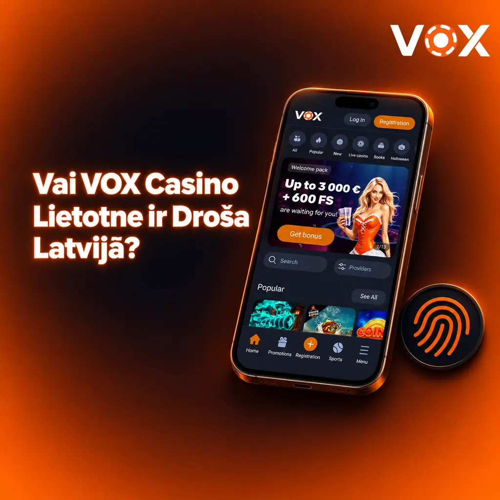 VOX Casino lietotne ar SSL šifrēšanu droši aizsargā Latvijas spēlētāju datus un finanšu informāciju.