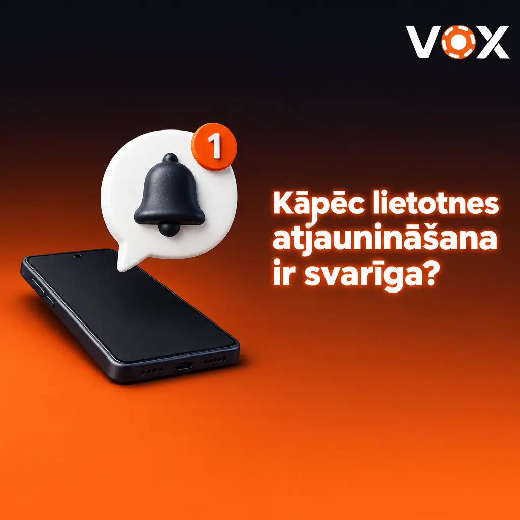 VOX Casino lietotnes atjaunināšana – drošība, stabilitāte un jaunas funkcijas