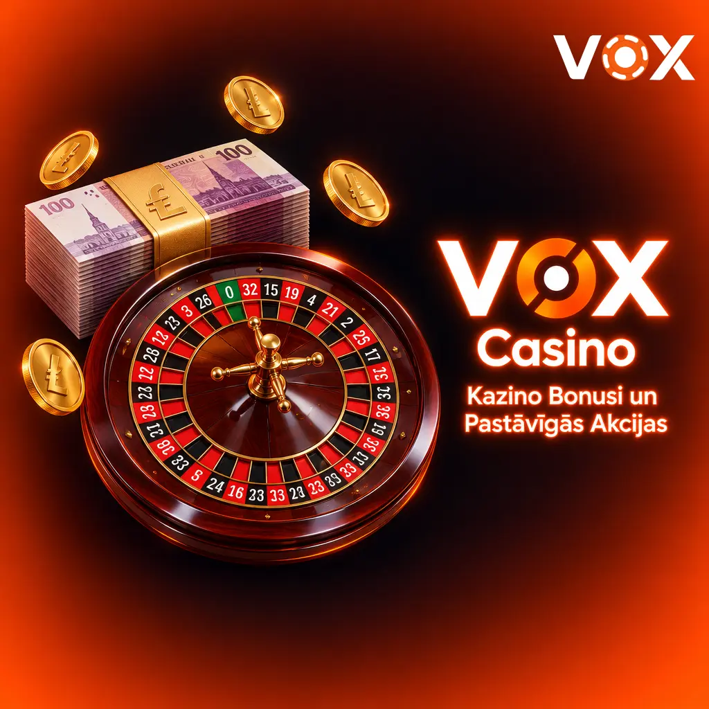 VOX Casino bonusi: kešbeks, bezmaksas griezieni, VIP programma un turnīri Latvijas spēlētājiem