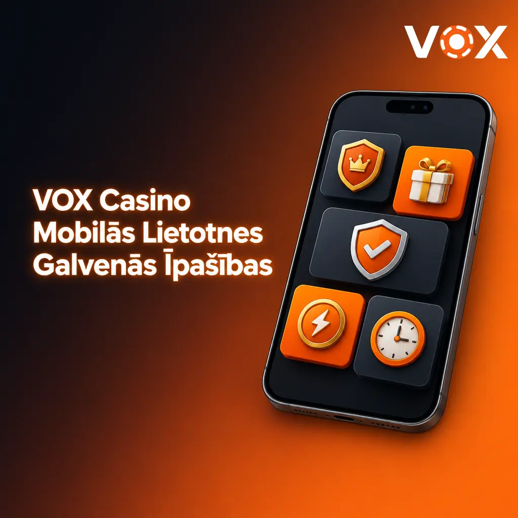 VOX Casino mobilā lietotne ar 4000+ spēlēm, sporta derībām un biometrisko autentifikāciju Latvijā