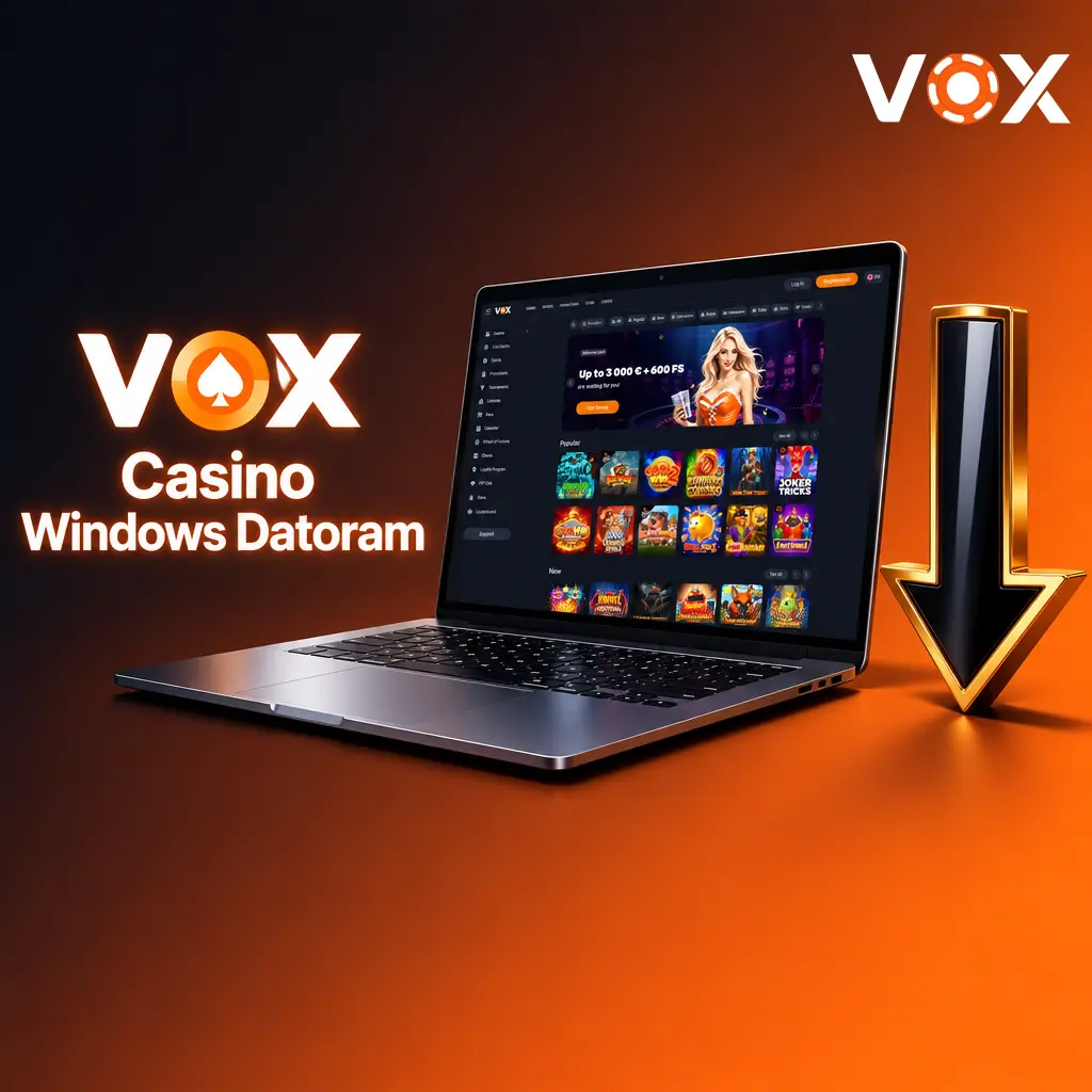 VOX Casino Windows lietotne datoram – stabila piekļuve platformai pilnekrāna režīmā bez pārlūkprogrammas